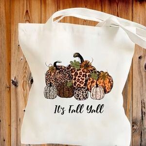 NEW!!! ITS FALL YALL CANVAS bag.